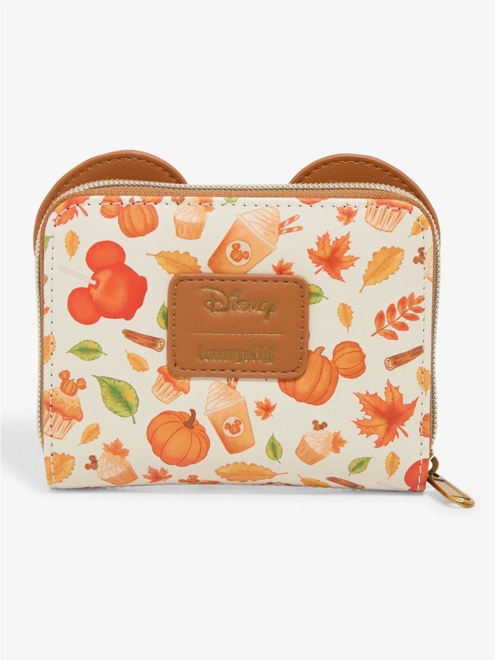 Loungefly Disney Mickey Mouse Pumpkin Fall Treats Mini Wallet *NEW* - Picture 6 of 9